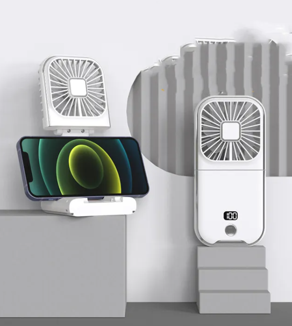 CoolBreeze Mini Portable Neck Fan – USB Rechargeable & Foldable Hands-Free Fan