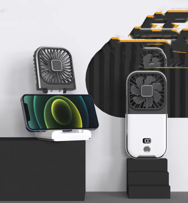 CoolBreeze Mini Portable Neck Fan – USB Rechargeable & Foldable Hands-Free Fan
