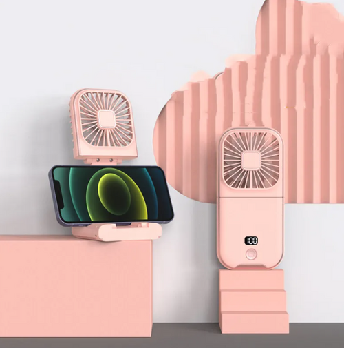 CoolBreeze Mini Portable Neck Fan – USB Rechargeable & Foldable Hands-Free Fan